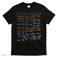 Library Card Vintage Book Due Date Bookish Rainbow Reading T-Shirt thumb 0