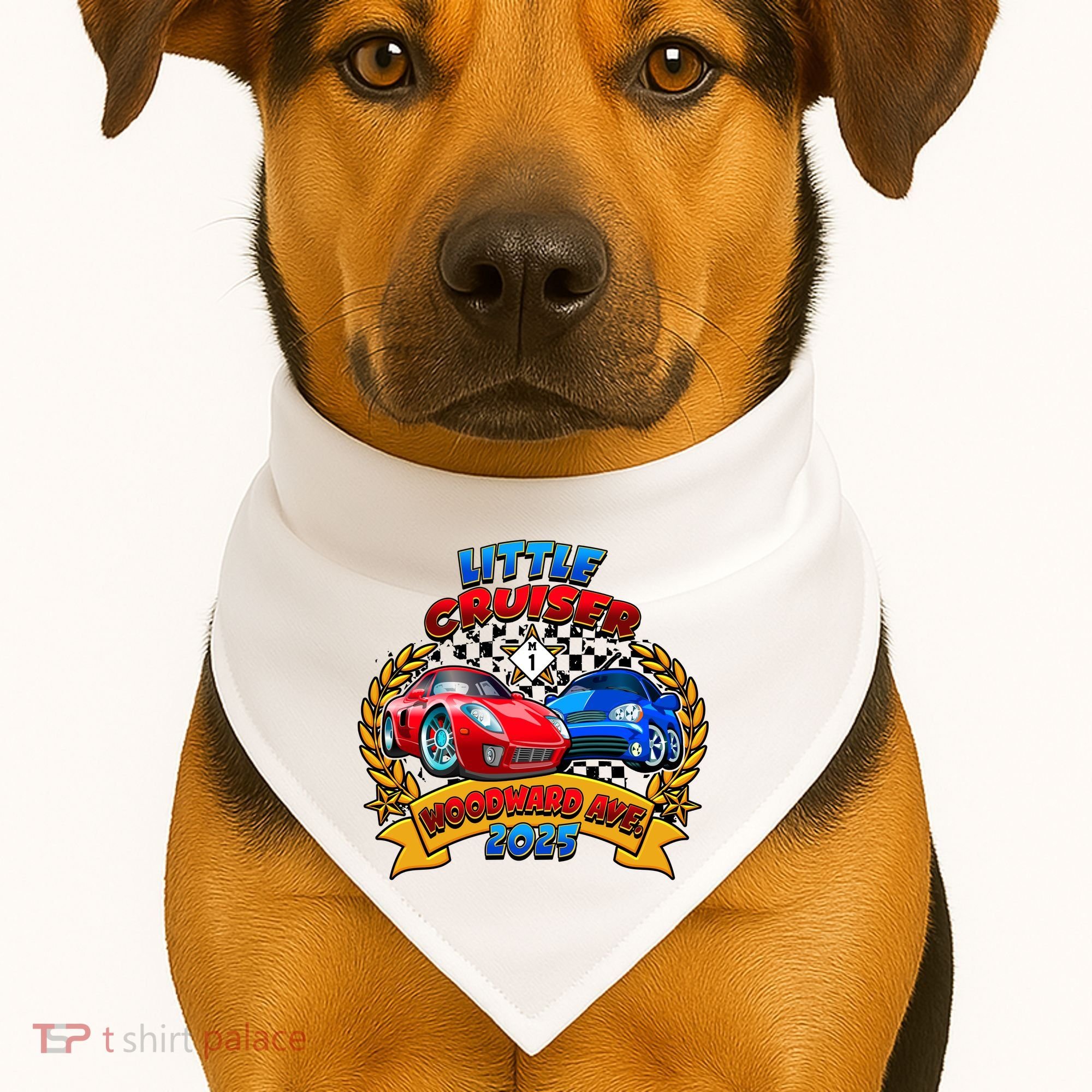 Little Cruiser Woodward Avenue 2025 USA-Made Doggie Bandana