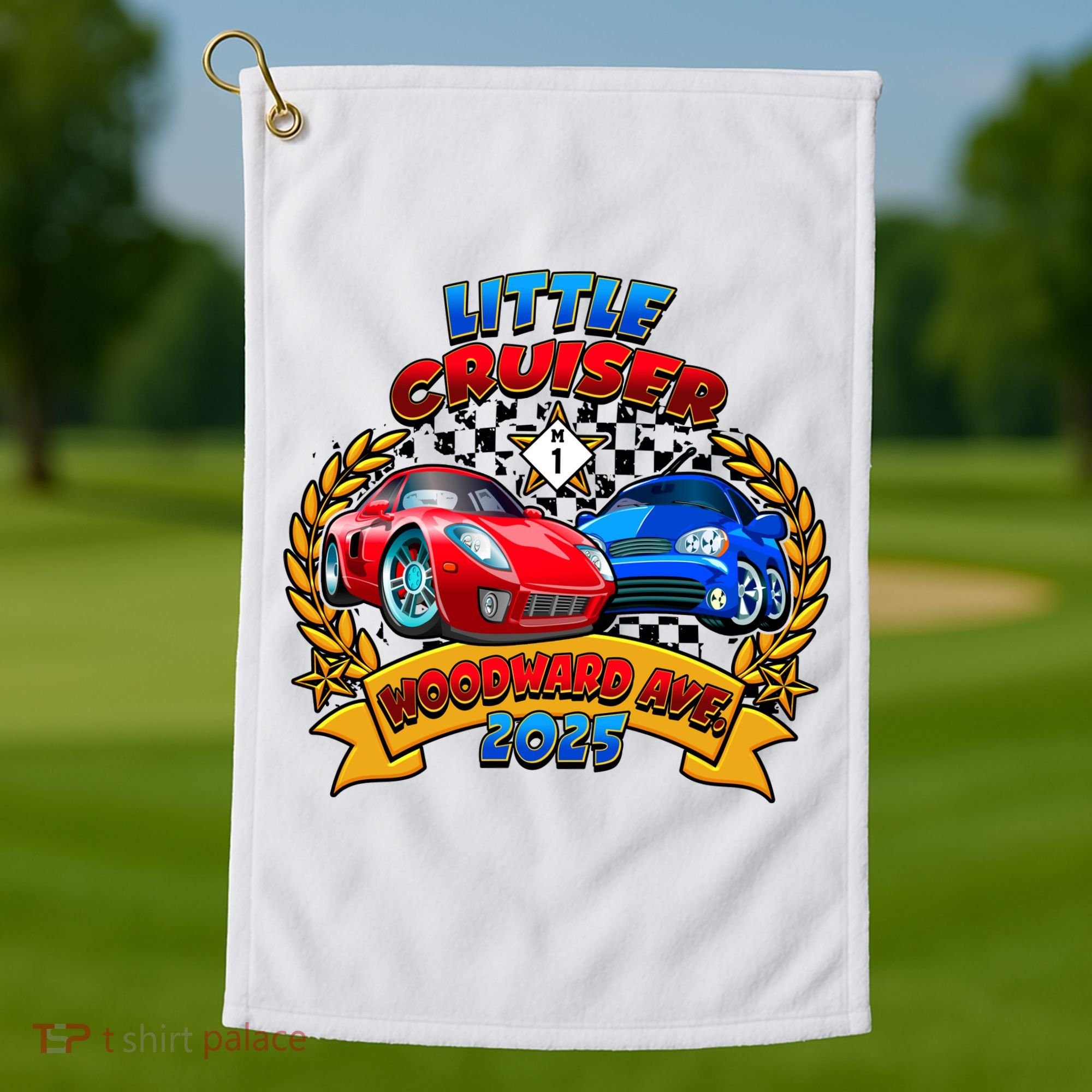 Little Cruiser Woodward Avenue 2025 Golf Towel