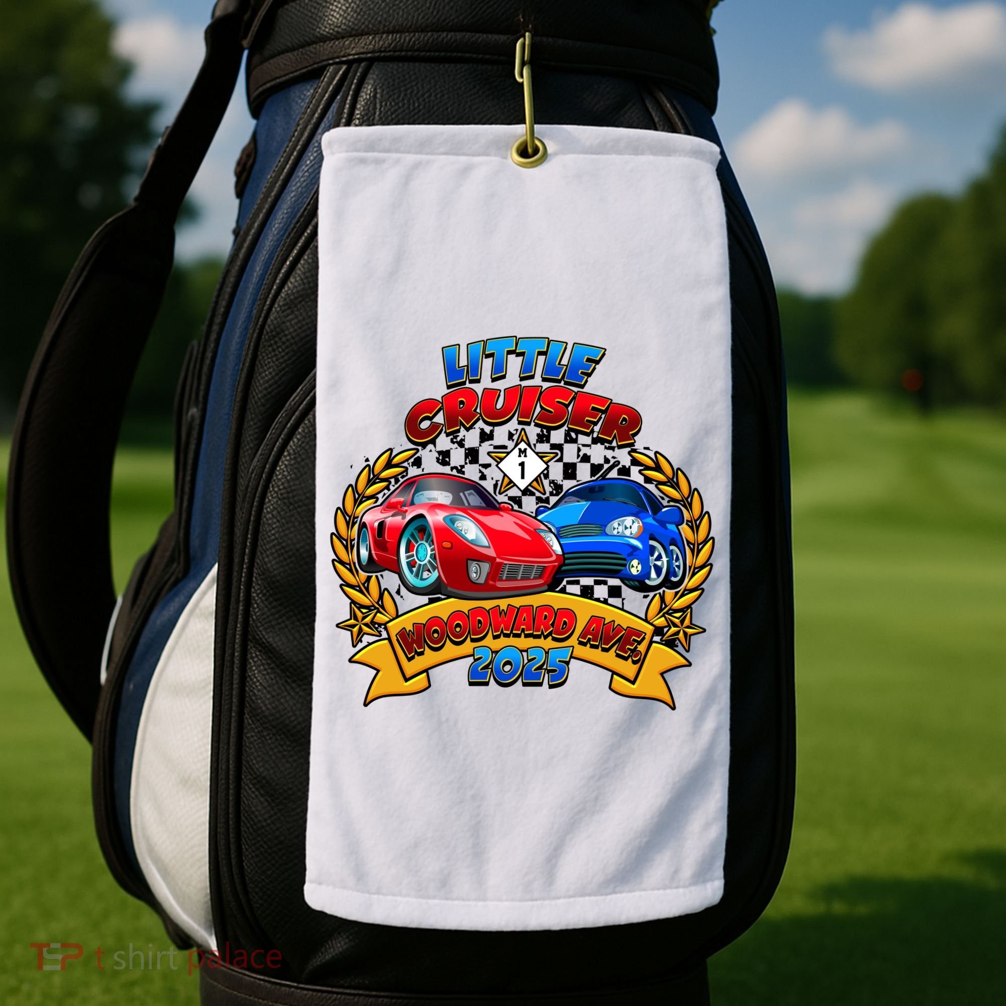 Little Cruiser Woodward Avenue 2025 Golf Towel