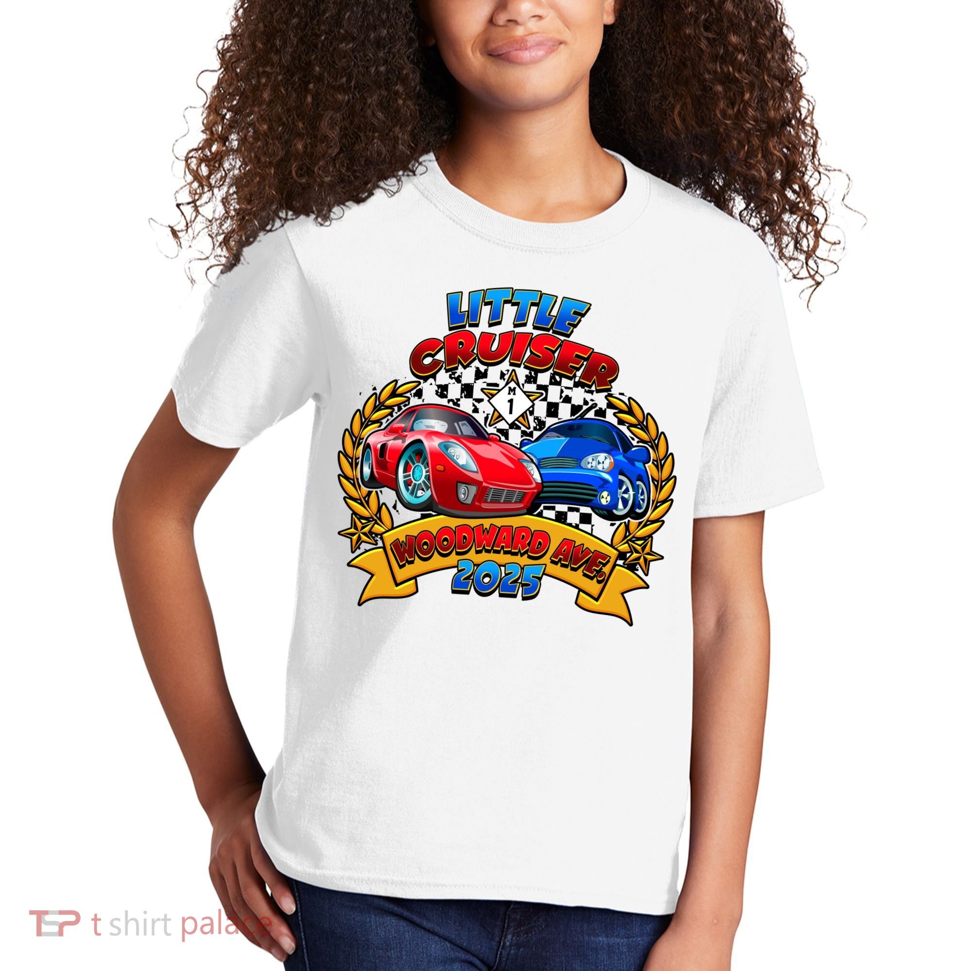 Little Cruiser Woodward Avenue 2025 Kids T-Shirt
