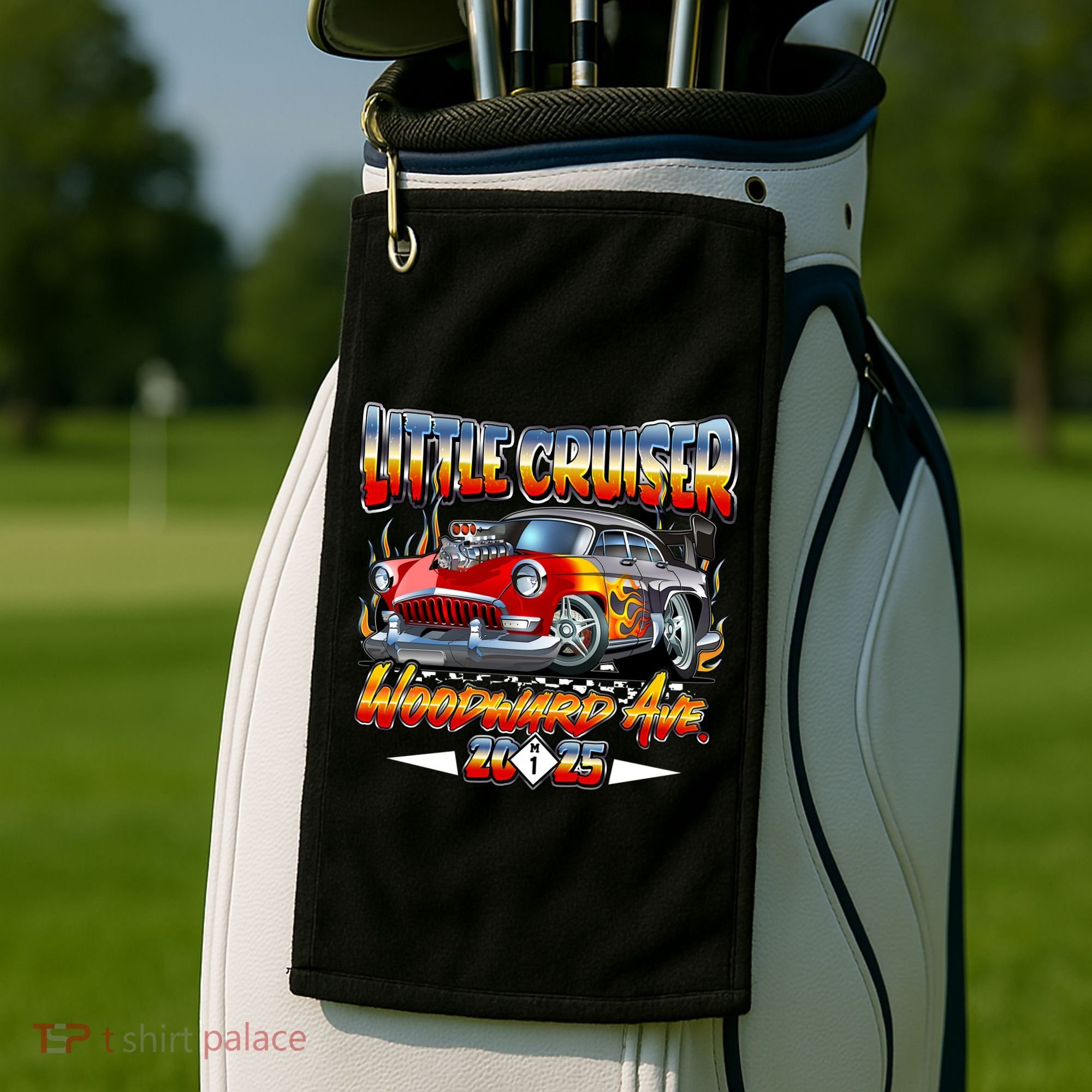 Little Cruiser Woodward Ave 2025 Golf Towel