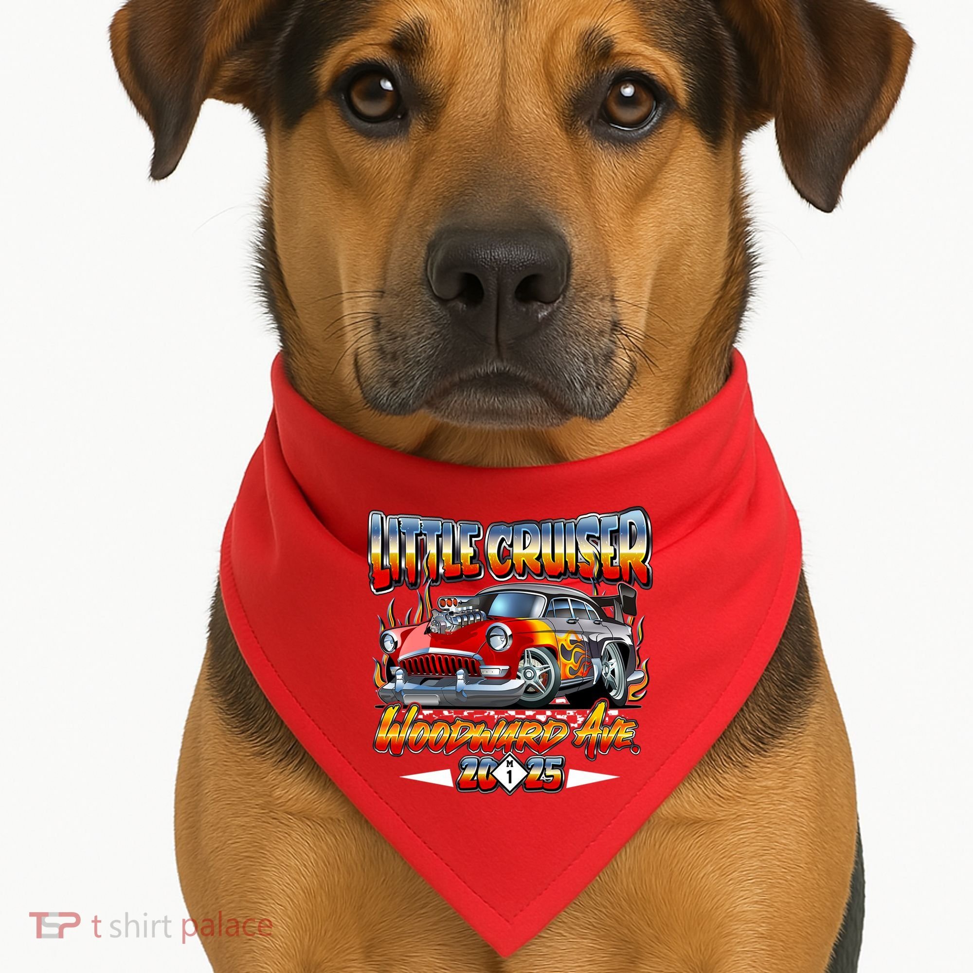 Little Cruiser Woodward Ave 2025 USA-Made Doggie Bandana
