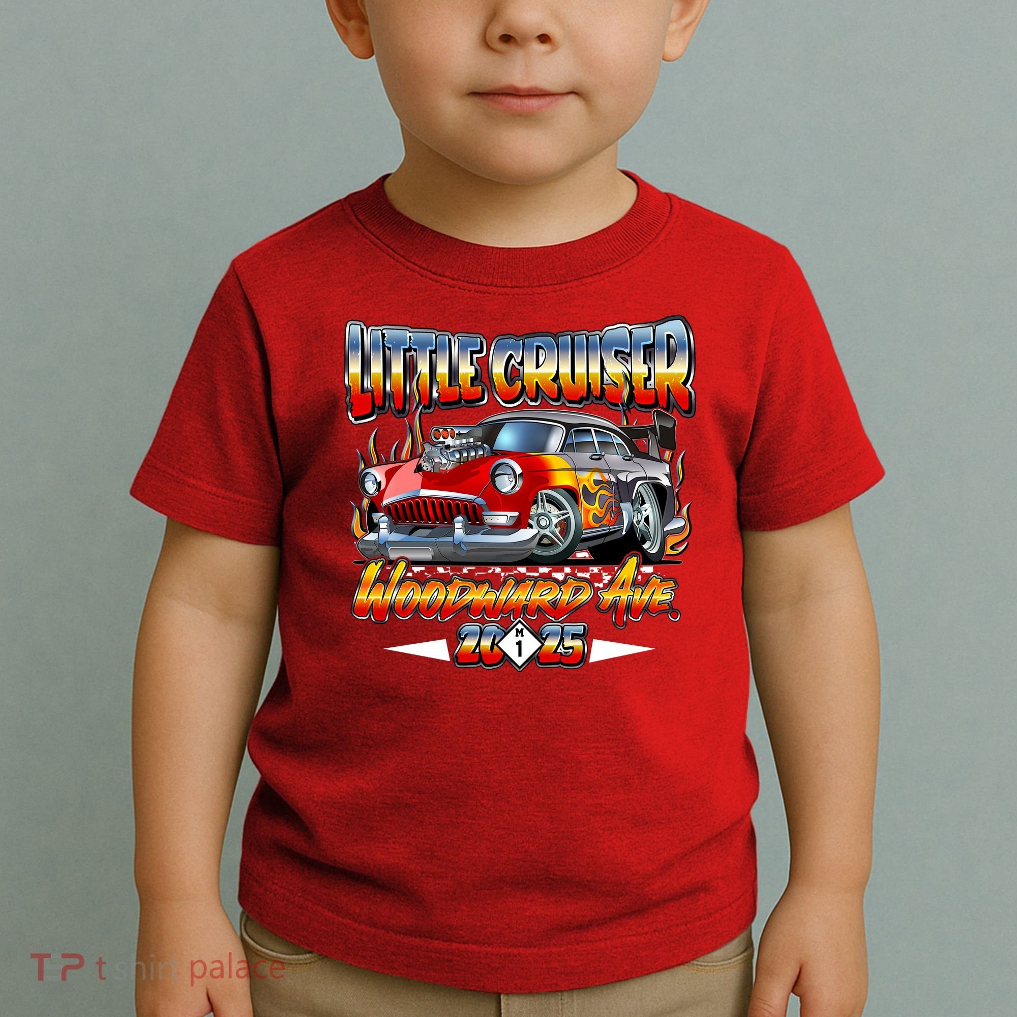 Little Cruiser Woodward Ave 2025 Toddler T-Shirt