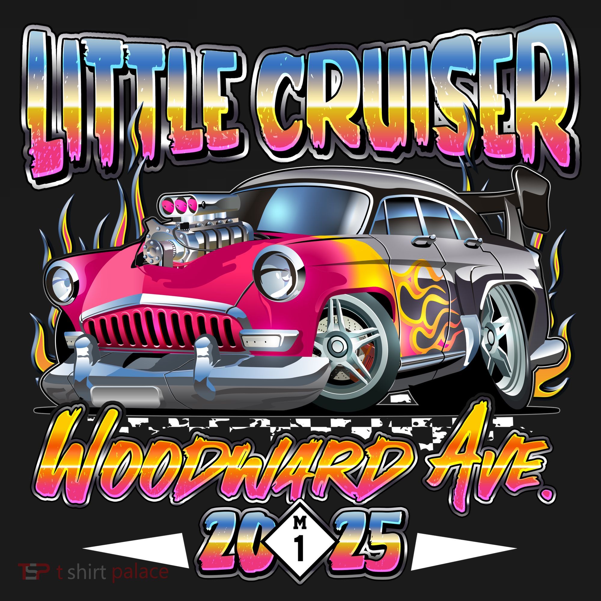 Little Cruiser Woodward Ave 2025 Ornament