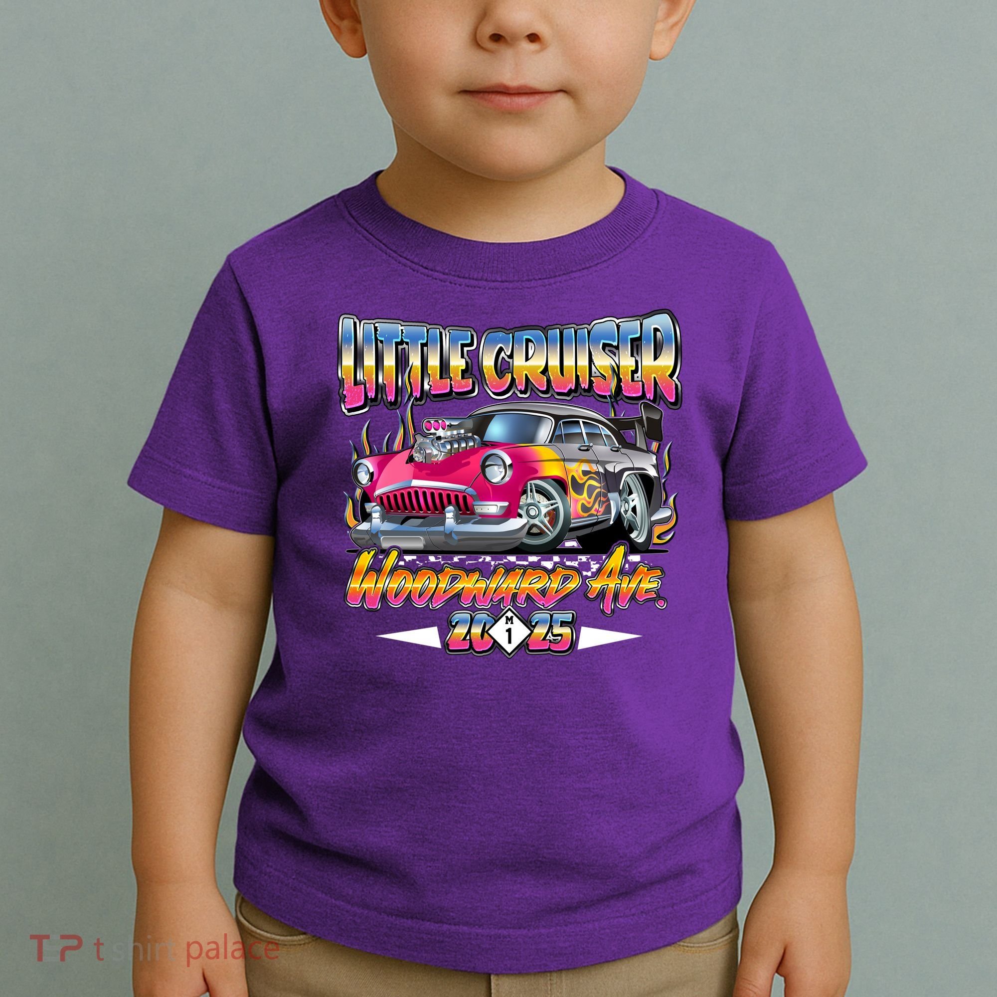 Little Cruiser Woodward Ave 2025 Toddler T-Shirt