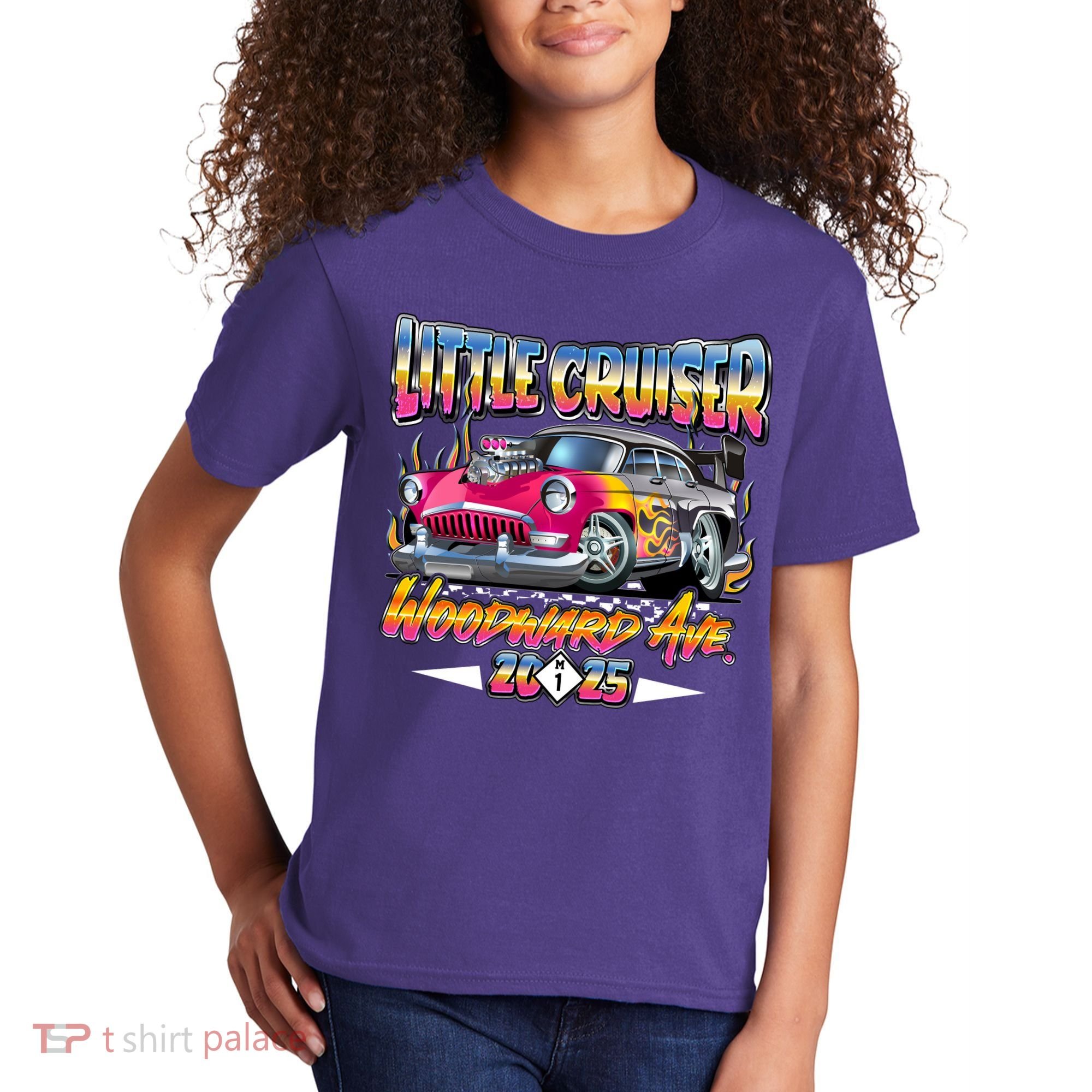 Little Cruiser Woodward Ave 2025 Kids T-Shirt