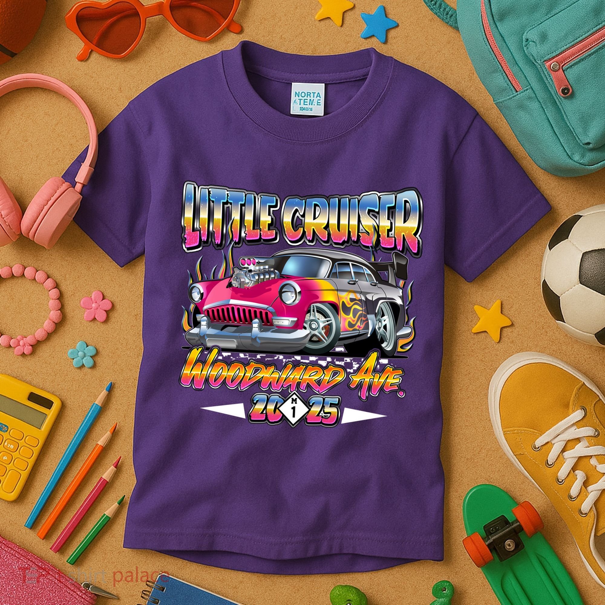 Little Cruiser Woodward Ave 2025 Kids T-Shirt