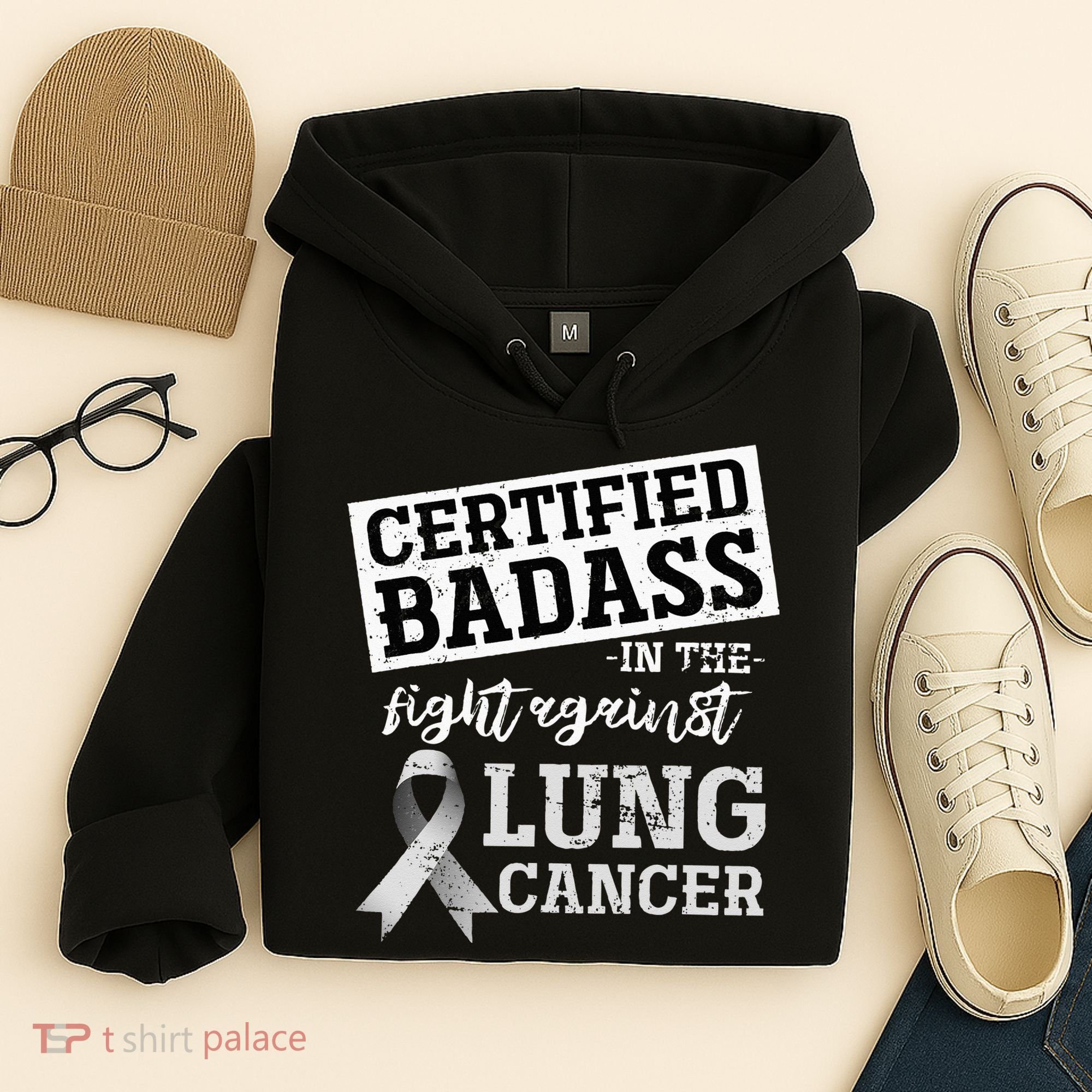 Lung Cancer Warrior Gift Funny Lung Cancer Awareness Hoodie