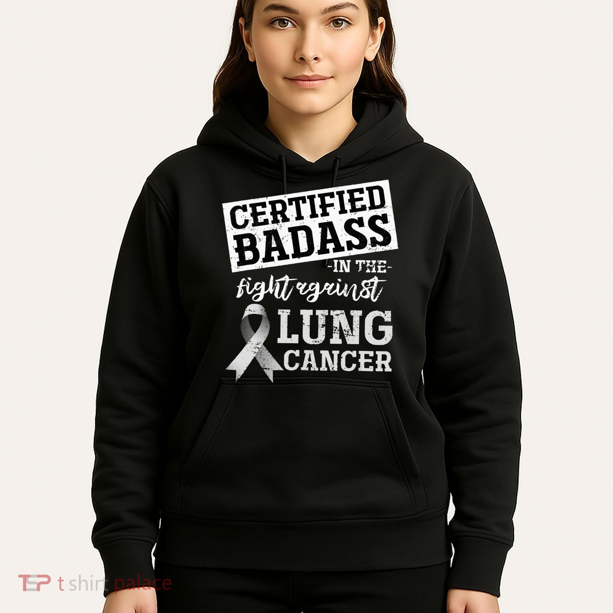Lung Cancer Warrior Gift Funny Lung Cancer Awareness Hoodie