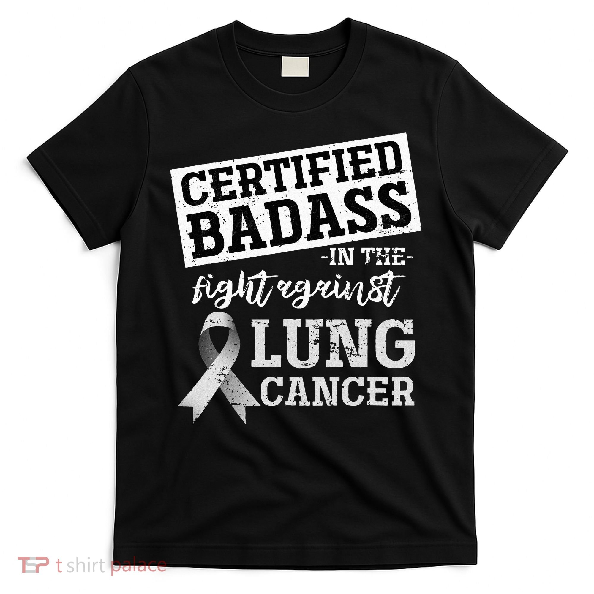 Lung Cancer Warrior Gift Funny Lung Cancer Awareness T-Shirt