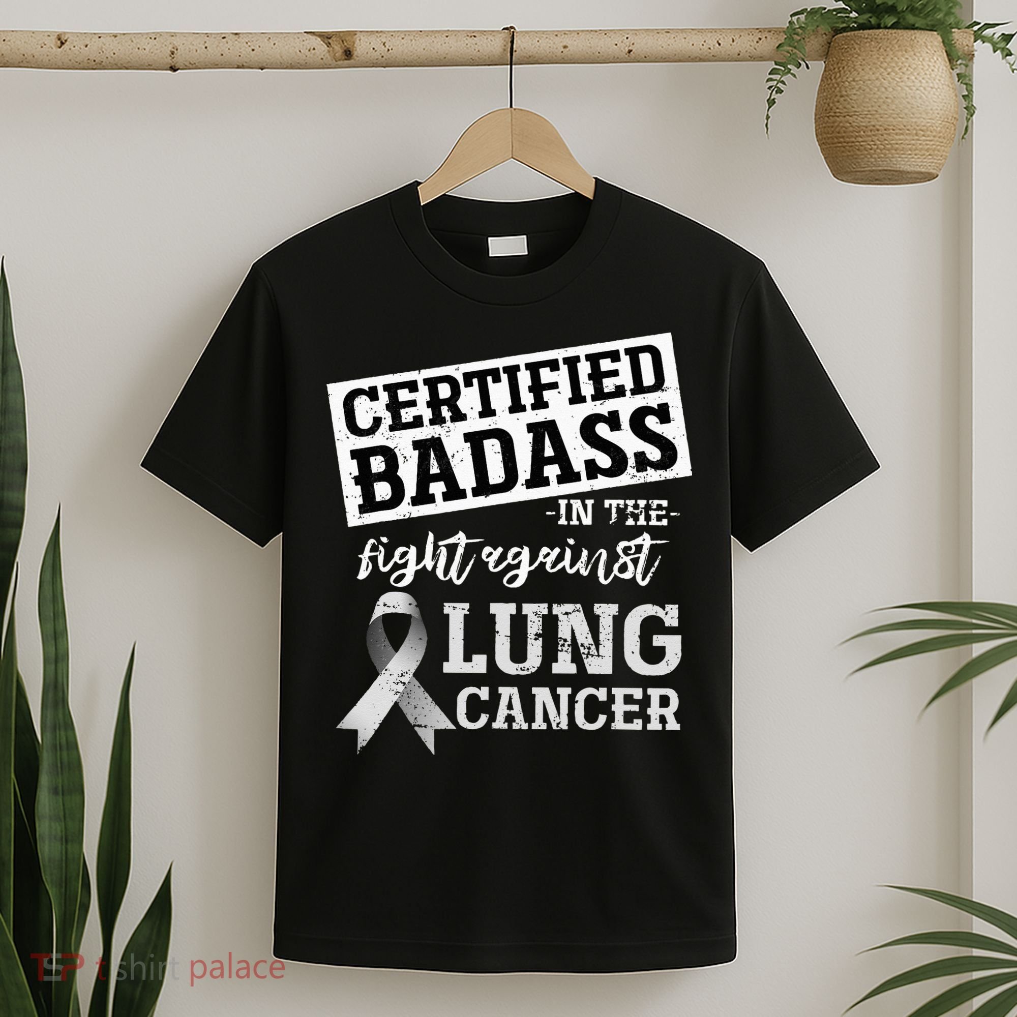 Lung Cancer Warrior Gift Funny Lung Cancer Awareness T-Shirt
