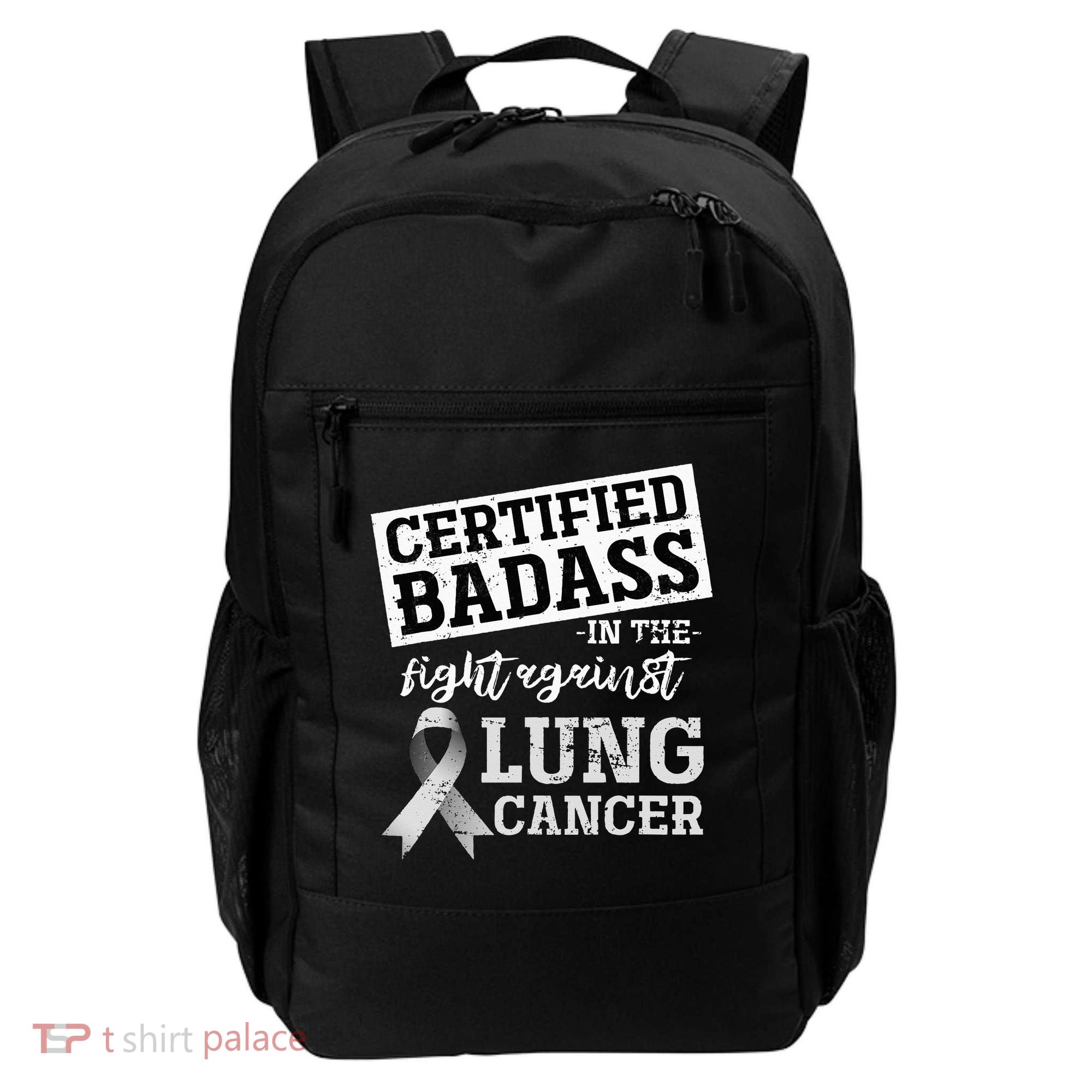 Lung Cancer Warrior Gift Funny Lung Cancer Awareness Backpack