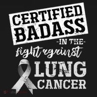 Lung Cancer Warrior Gift Funny Lung Cancer Awareness Women's Hoodie thumb 2