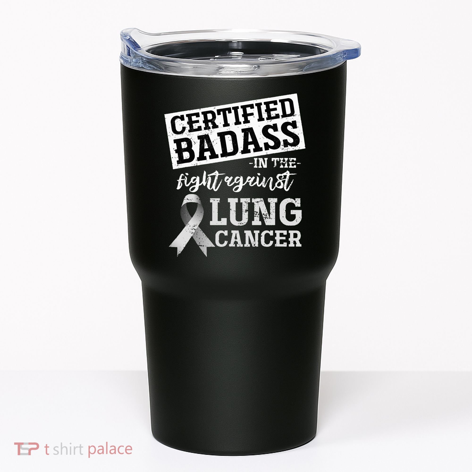 Lung Cancer Warrior Gift Funny Lung Cancer Awareness Tumbler
