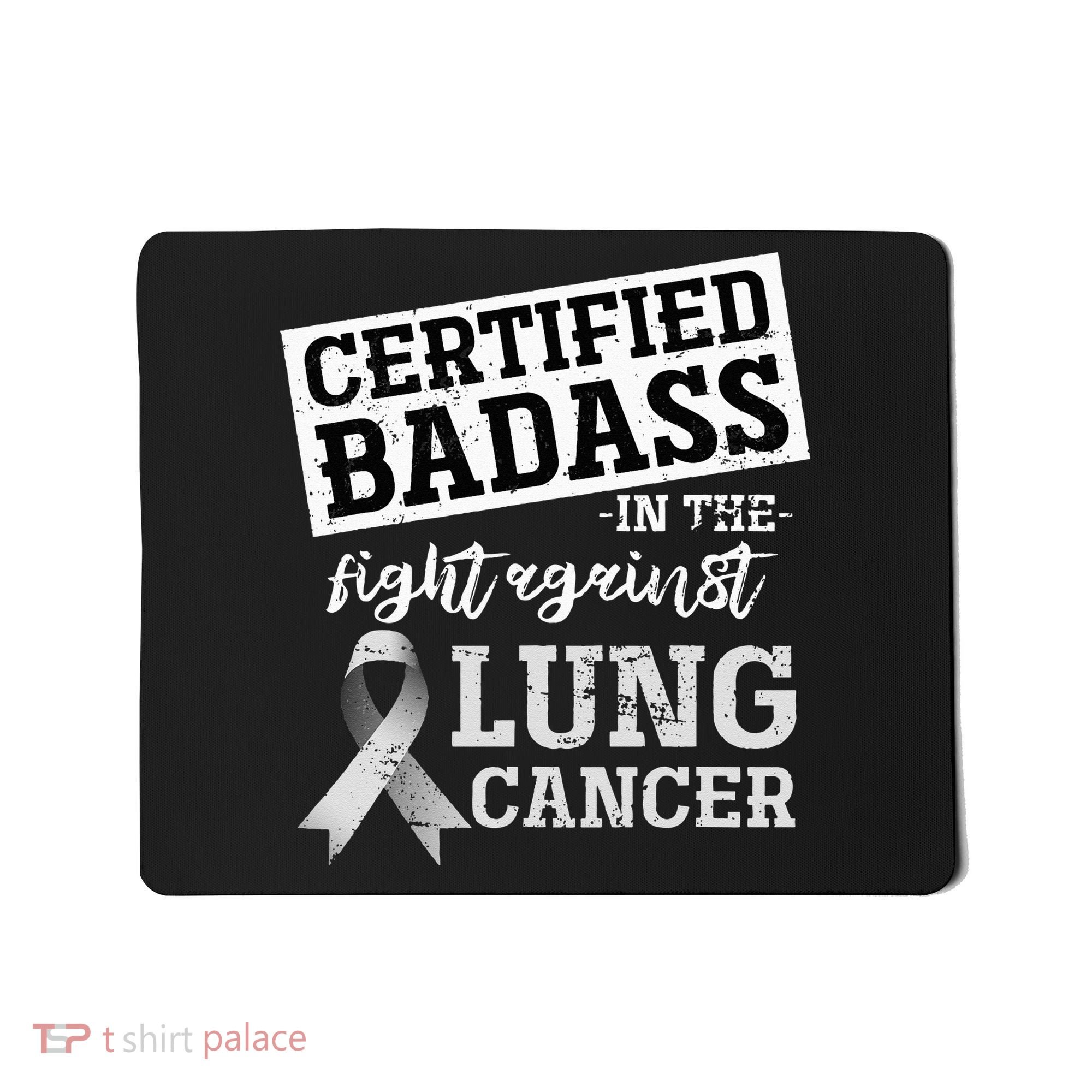 Lung Cancer Warrior Gift Funny Lung Cancer Awareness Mousepad