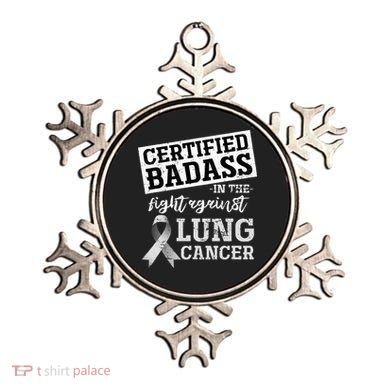 Lung Cancer Warrior Gift Funny Lung Cancer Awareness Ornament