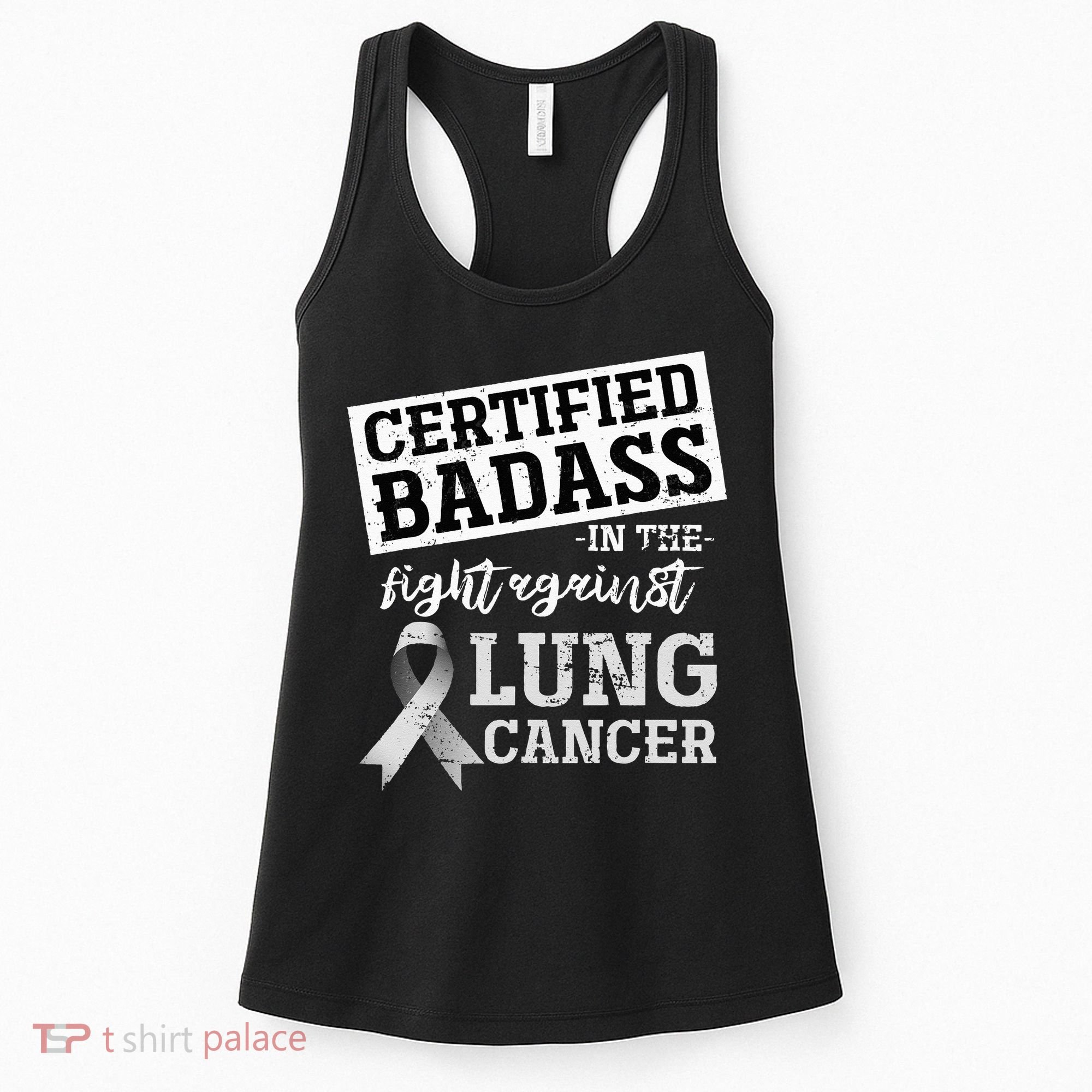 Lung Cancer Warrior Gift Funny Lung Cancer Awareness Women's Tank Top