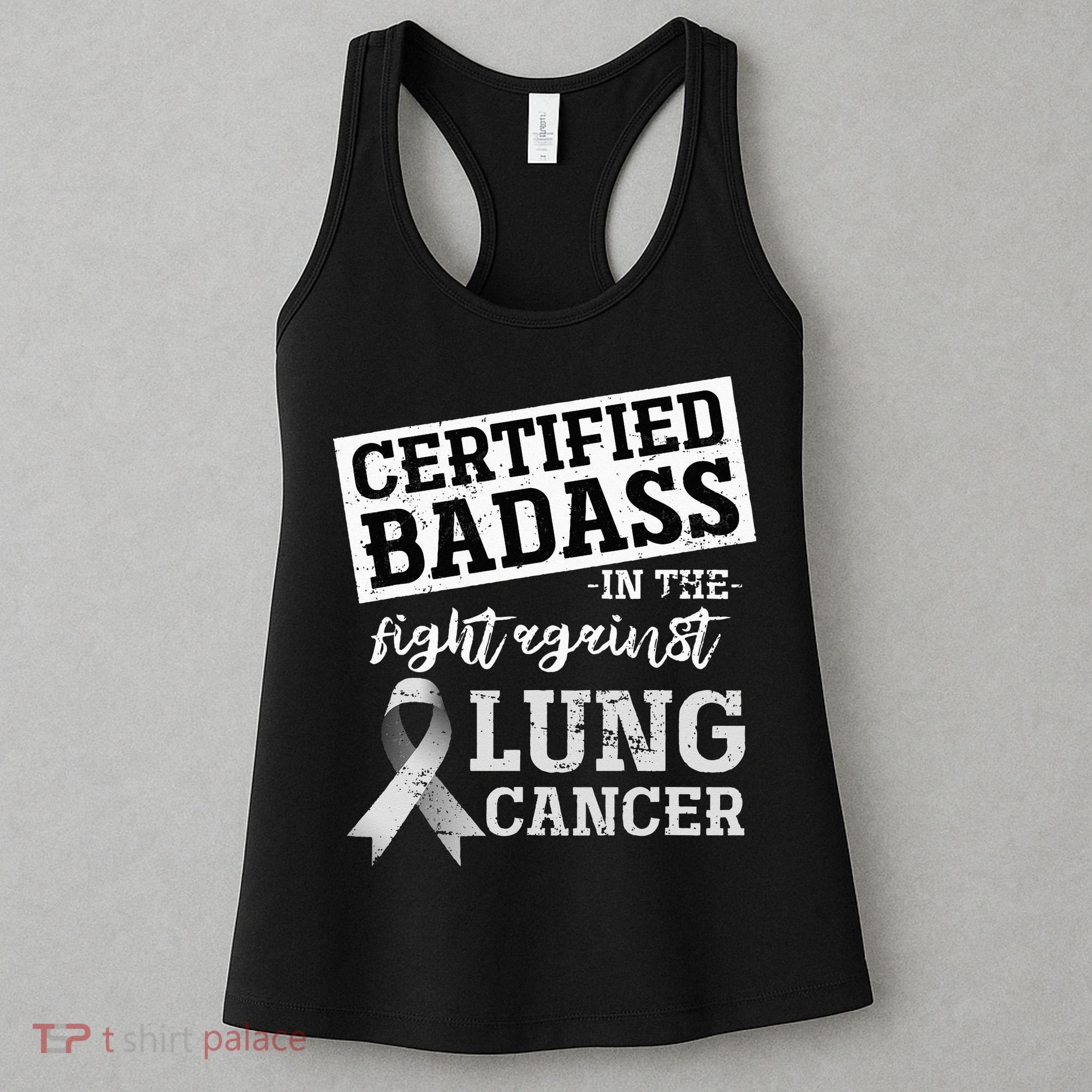 Lung Cancer Warrior Gift Funny Lung Cancer Awareness Women's Tank Top