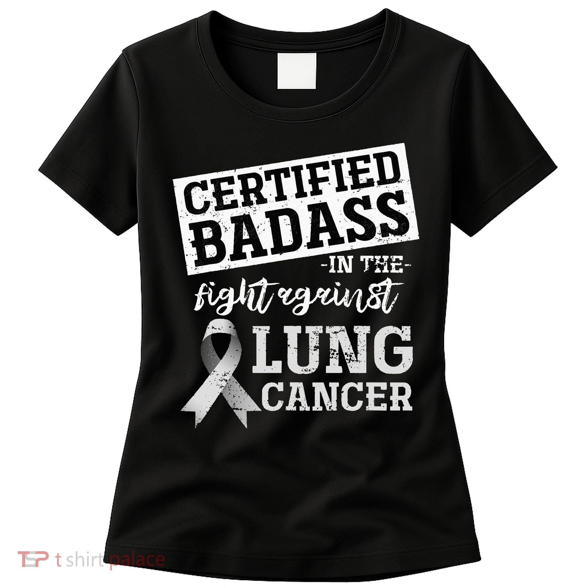 Lung Cancer Warrior Gift Funny Lung Cancer Awareness Women's T-Shirt