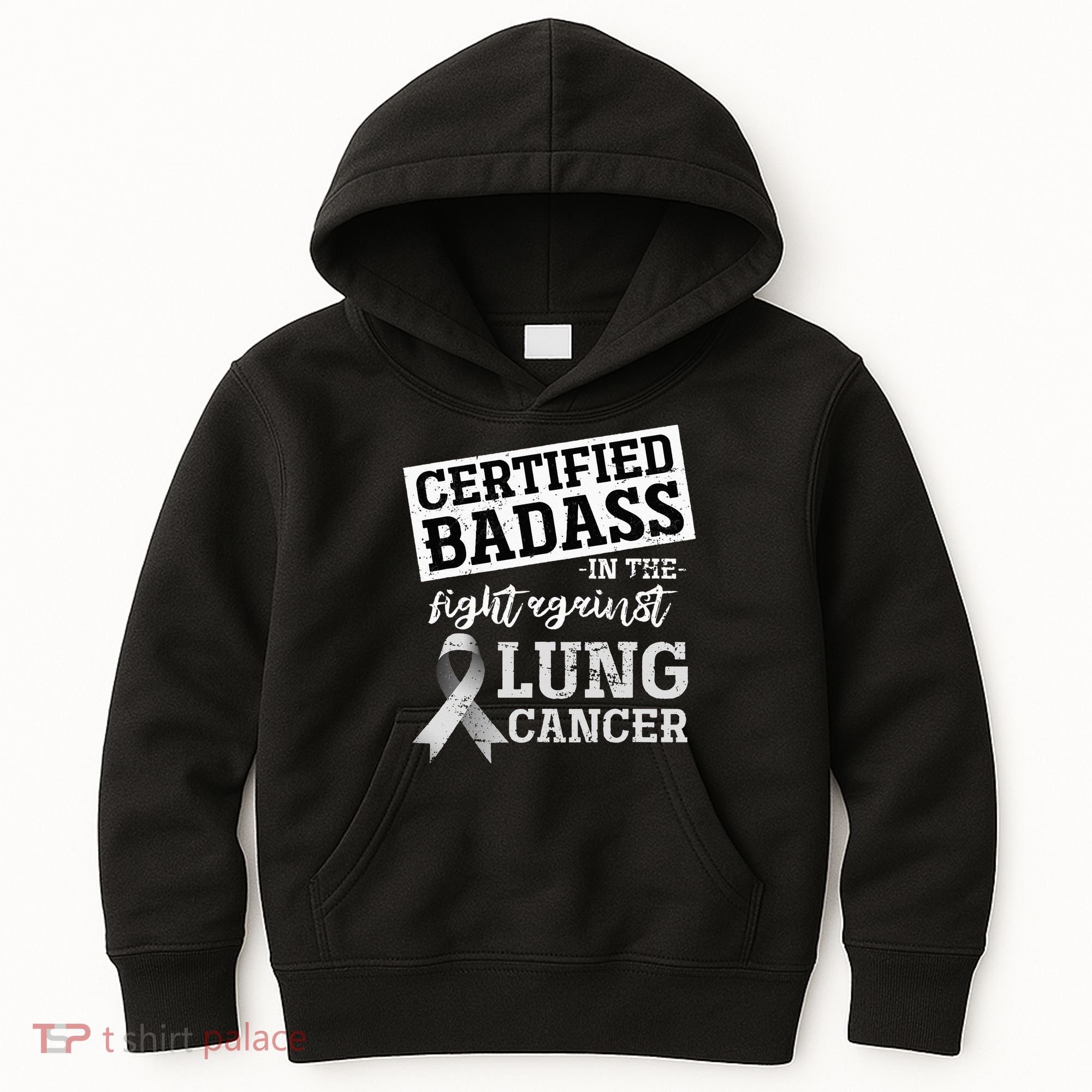 Lung Cancer Warrior Gift Funny Lung Cancer Awareness Kids Hoodie