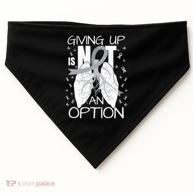 Lung Cancer Warrior USA-Made Doggie Bandana