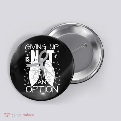 Lung Cancer Warrior Button