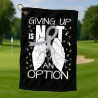 Lung Cancer Warrior Golf Towel thumb 1