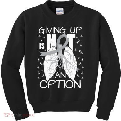 Lung Cancer Warrior Kids Sweatshirt