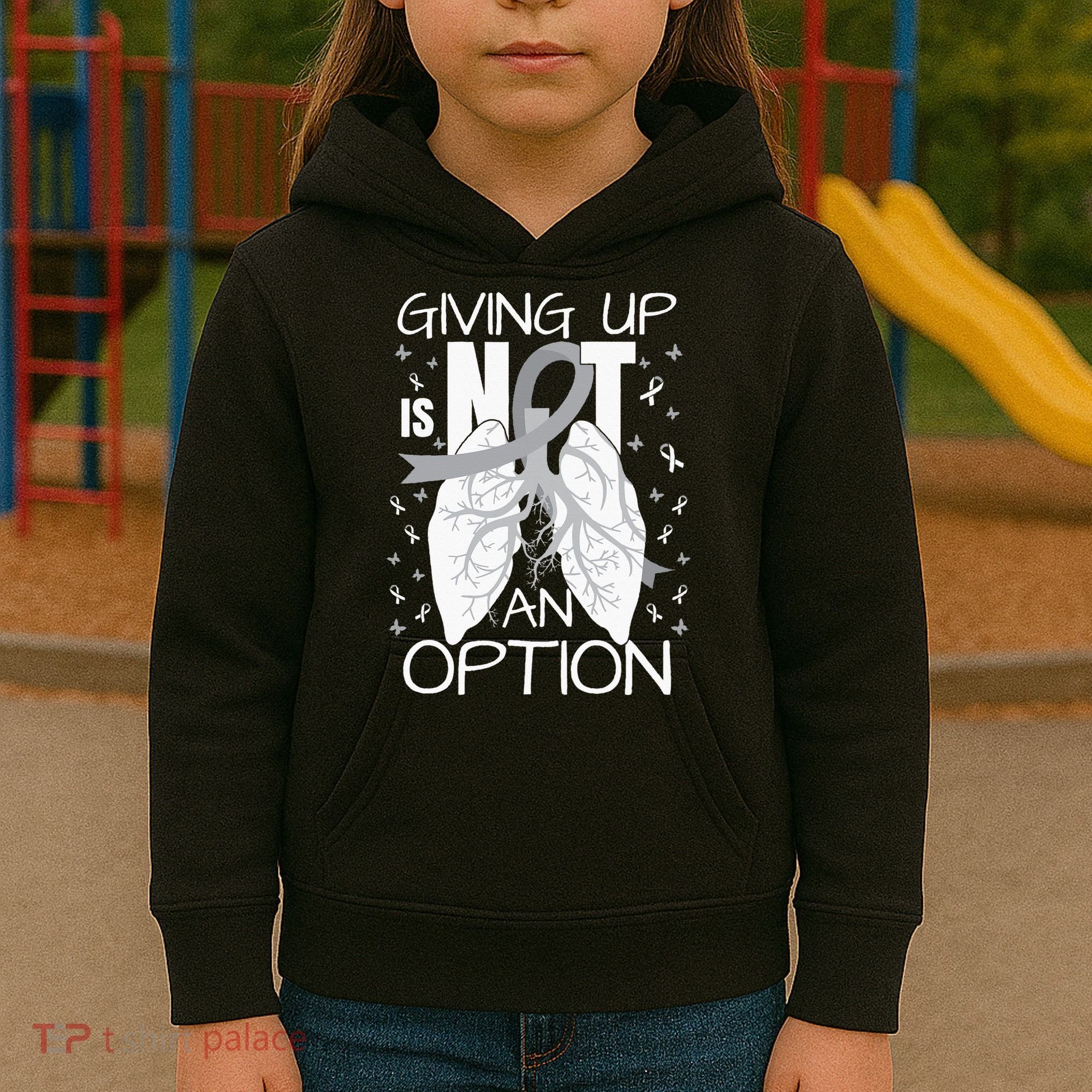 Lung Cancer Warrior Kids Hoodie