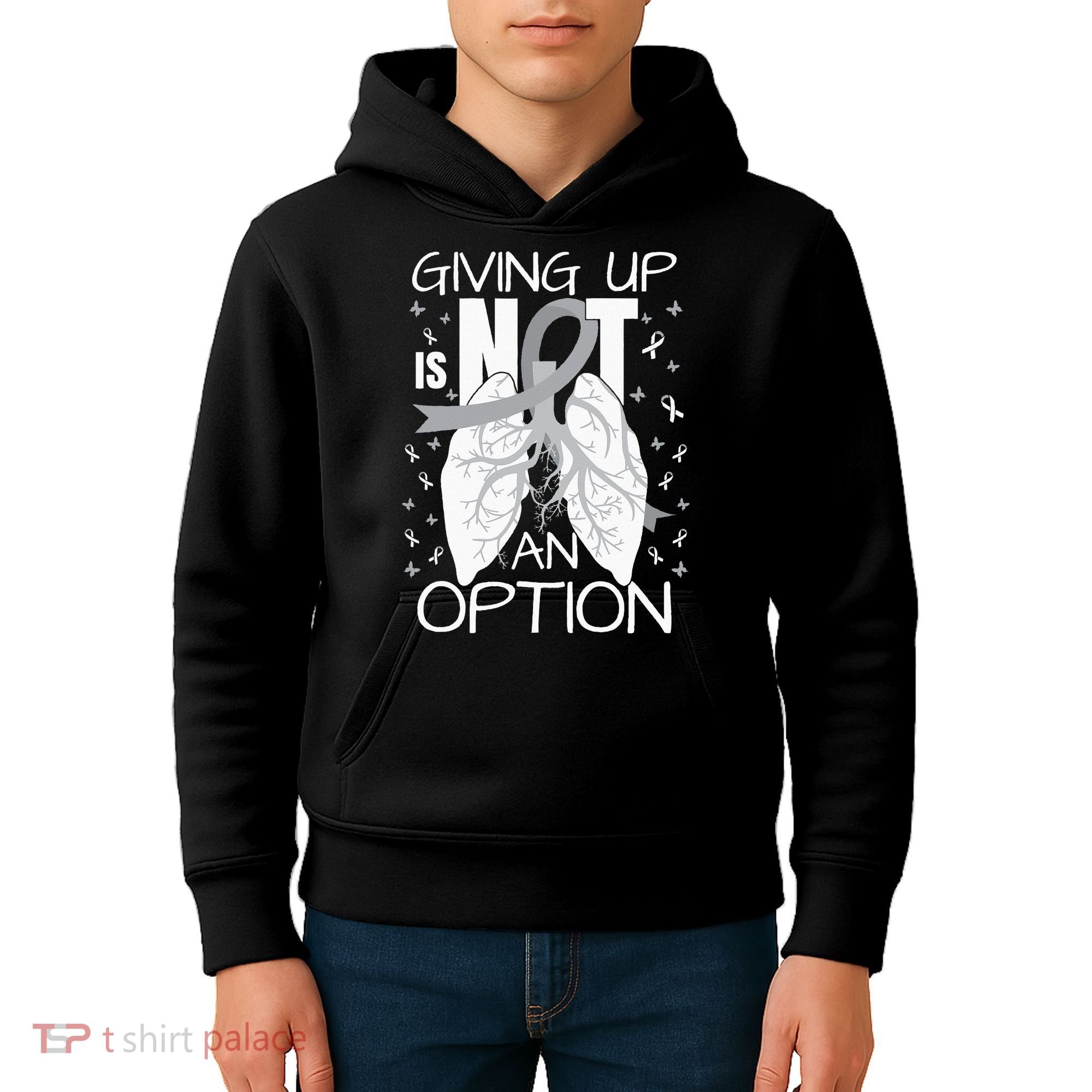 Lung Cancer Warrior Kids Hoodie
