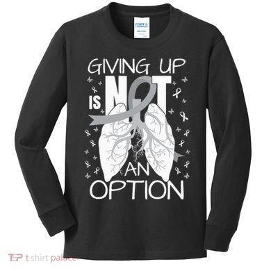 Lung Cancer Warrior Kids Long Sleeve Shirt