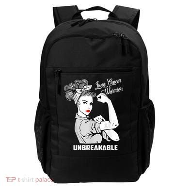 Lung Cancer Warrior Unbreakable Gift Awareness Gifgift Backpack