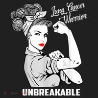 Lung Cancer Warrior Unbreakable Gift Awareness Gifgift Beanie thumb 2