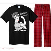 Lung Cancer Warrior Unbreakable Gift Awareness Gifgift Pajama Set thumb 0