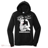 Lung Cancer Warrior Unbreakable Gift Awareness Gifgift Women's Hoodie thumb 0