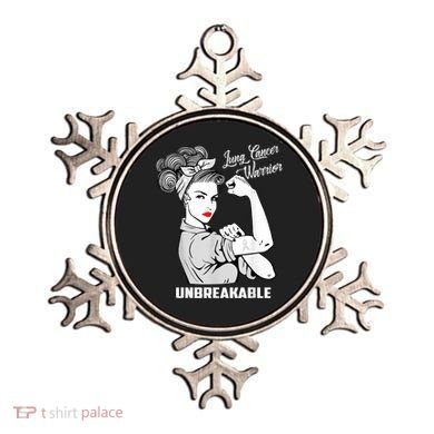 Lung Cancer Warrior Unbreakable Gift Awareness Gifgift Ornament