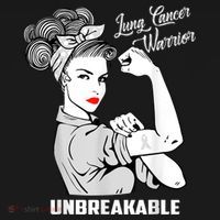 Lung Cancer Warrior Unbreakable Gift Awareness Gifgift Ornament thumb 1