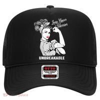 Lung Cancer Warrior Unbreakable Gift Awareness Gifgift Hat thumb 0