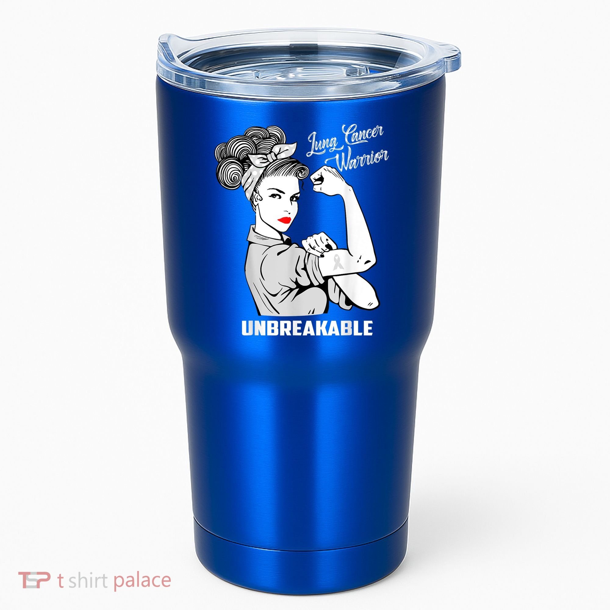 Lung Cancer Warrior Unbreakable Gift Awareness Gifgift Tumbler