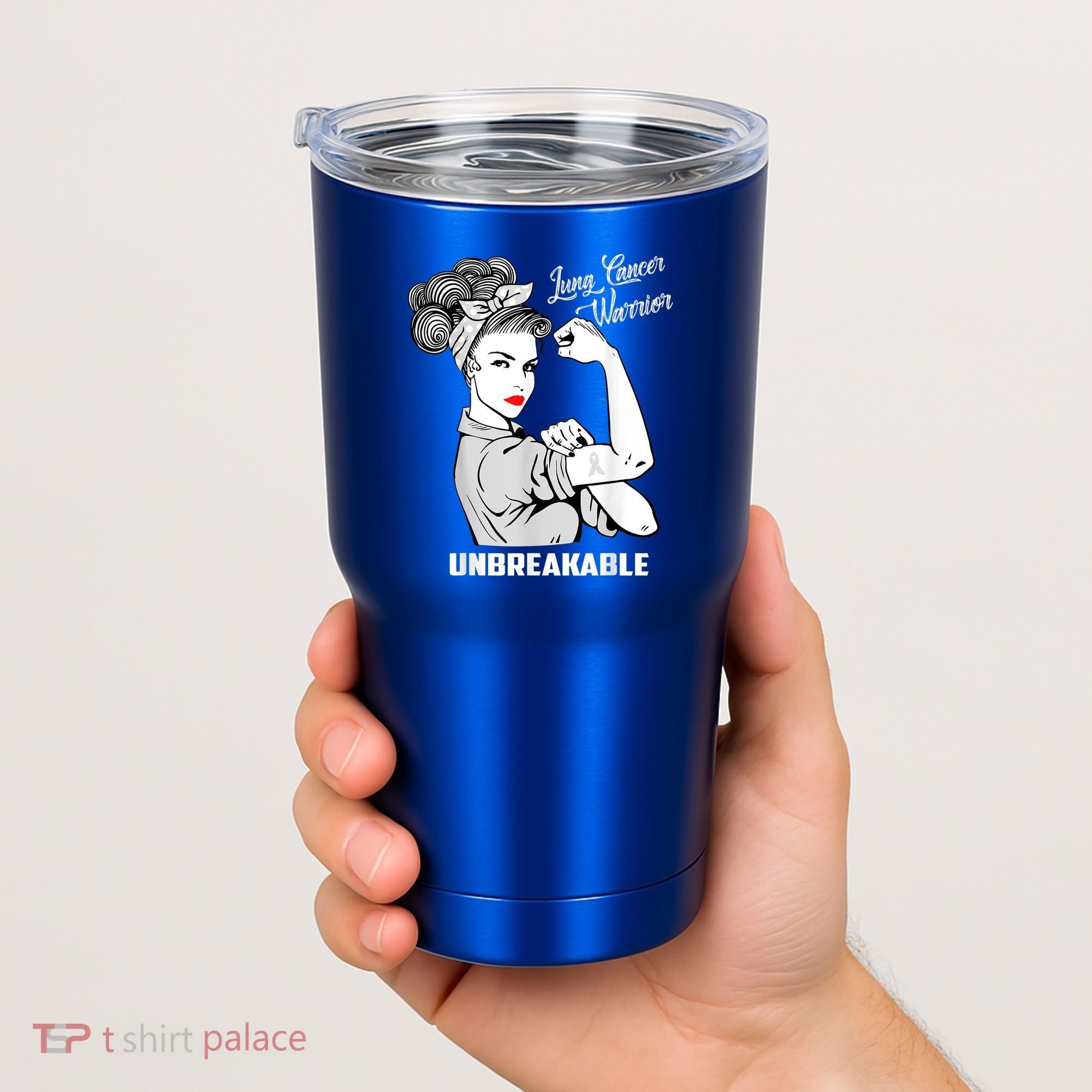 Lung Cancer Warrior Unbreakable Gift Awareness Gifgift Tumbler