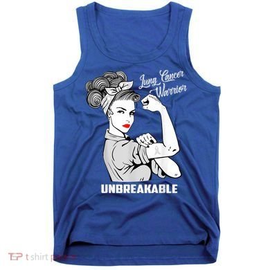 Lung Cancer Warrior Unbreakable Gift Awareness Gifgift Tank Top