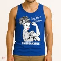 Lung Cancer Warrior Unbreakable Gift Awareness Gifgift Tank Top thumb 3