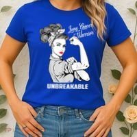 Lung Cancer Warrior Unbreakable Gift Awareness Gifgift Women's T-Shirt thumb 2