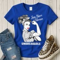 Lung Cancer Warrior Unbreakable Gift Awareness Gifgift Women's T-Shirt thumb 3