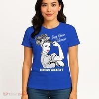 Lung Cancer Warrior Unbreakable Gift Awareness Gifgift Women's T-Shirt thumb 4