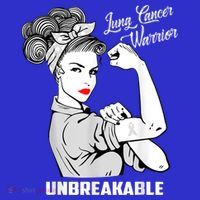 Lung Cancer Warrior Unbreakable Gift Awareness Gifgift Kids T-Shirt thumb 4