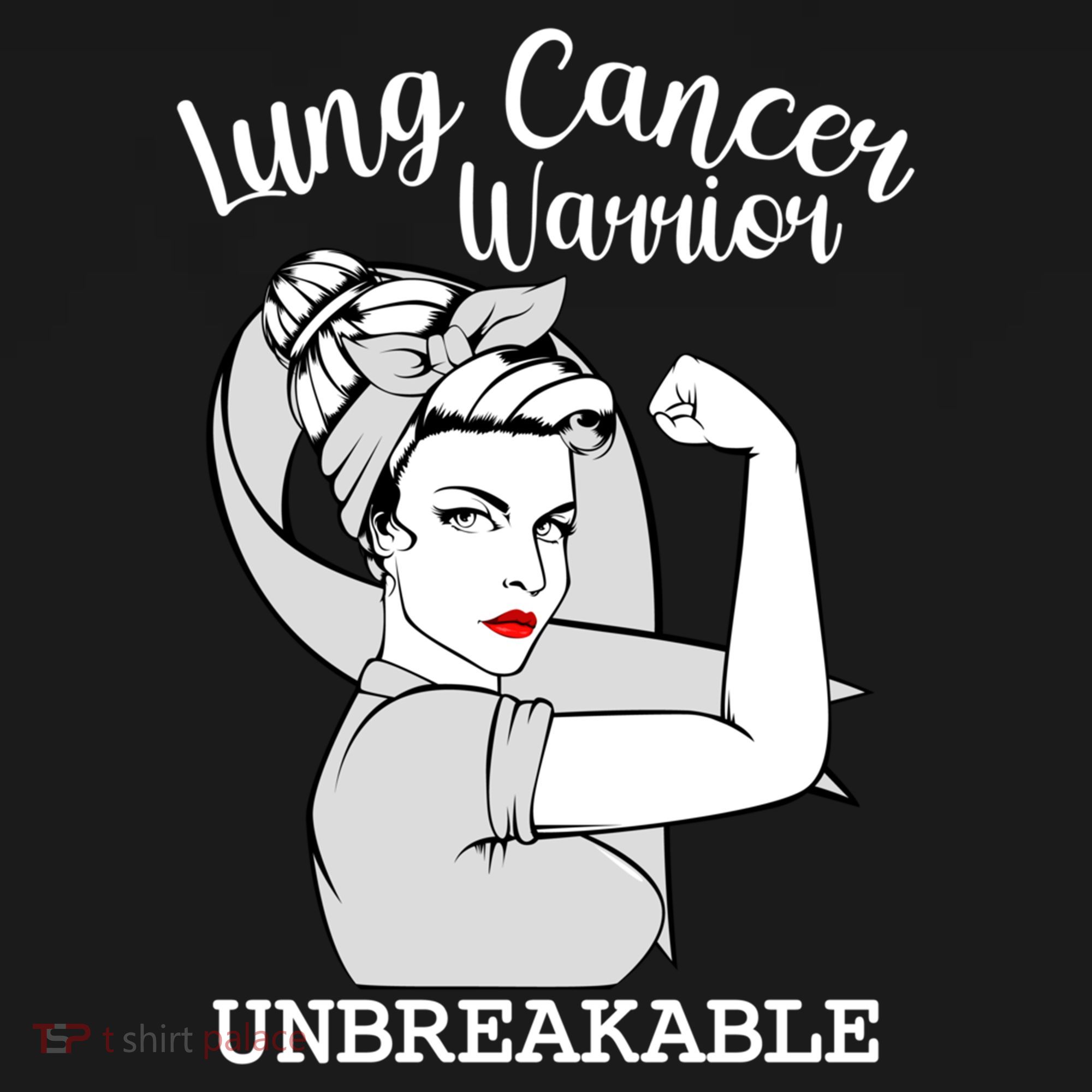 Lung Cancer Warrior Unbreakable Strong Awareness Gift Backpack