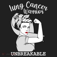 Lung Cancer Warrior Unbreakable Strong Awareness Gift Beanie thumb 2
