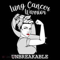 Lung Cancer Warrior Unbreakable Strong Awareness Gift Ornament thumb 1
